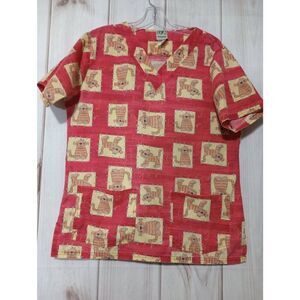 UA Scrub Top Ladies Small Tiger‎